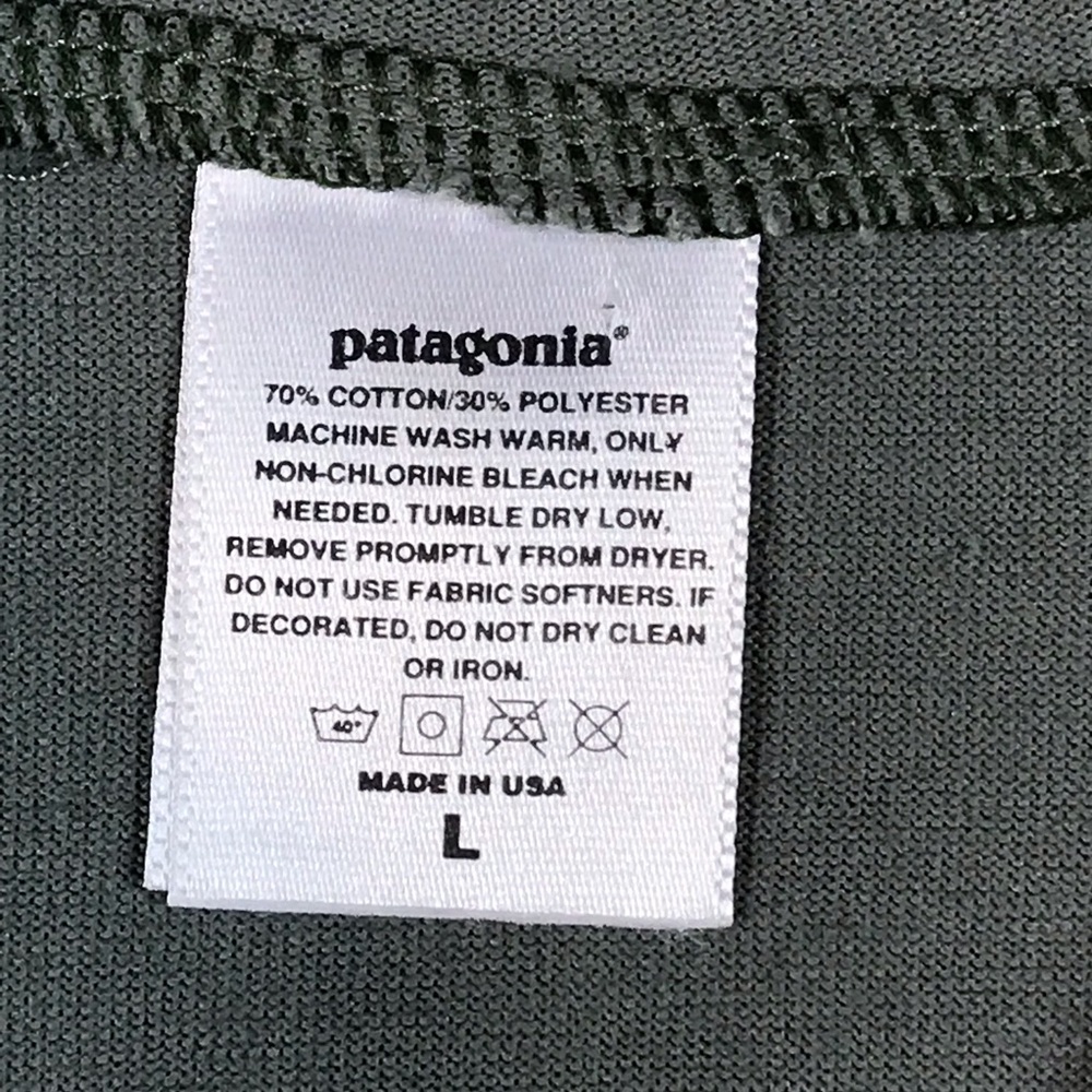 Patagonia Men’s Vintage 90’s Light Green Sporty Style Pullover Gym Wear Sweater - Picture 4 of 7